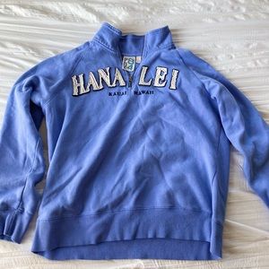 violet quarter zip hoodie